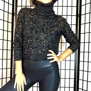 Zara Crop knitted turtleneck